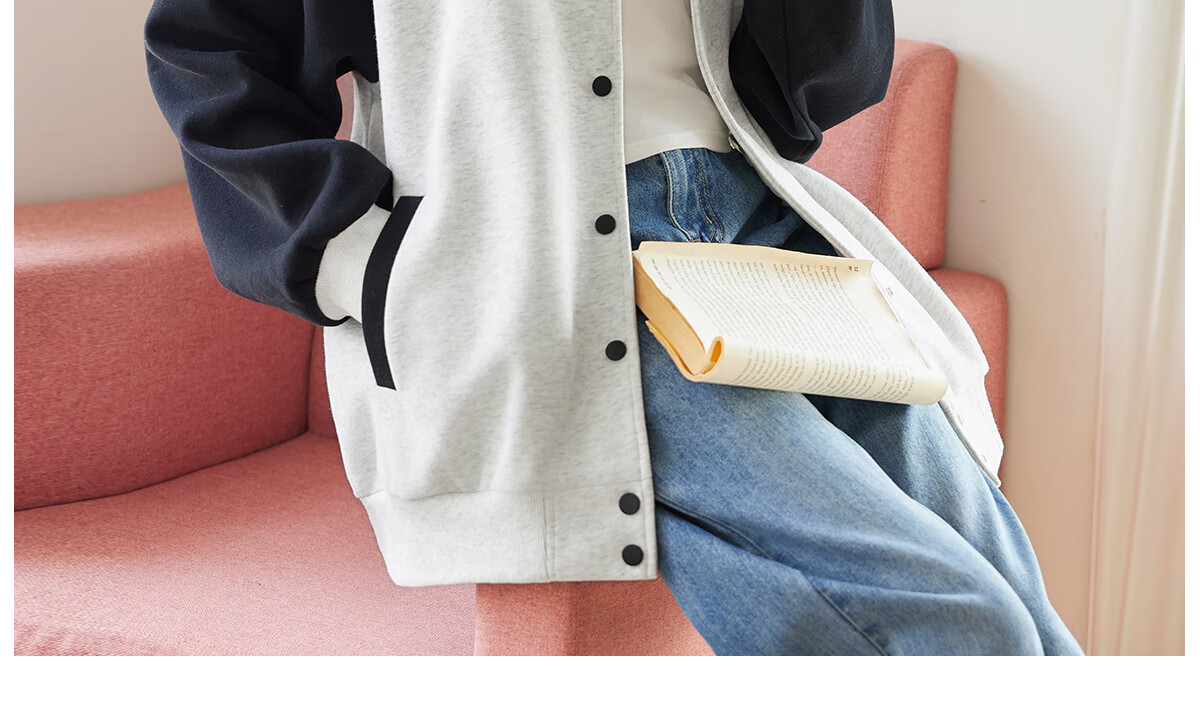 Halo Queen Women's Sweatshirt Jacket, Spring And Autumn Letter Baseball Shirt, Fashionable Casual Sports Top, New Product H143U2001 70