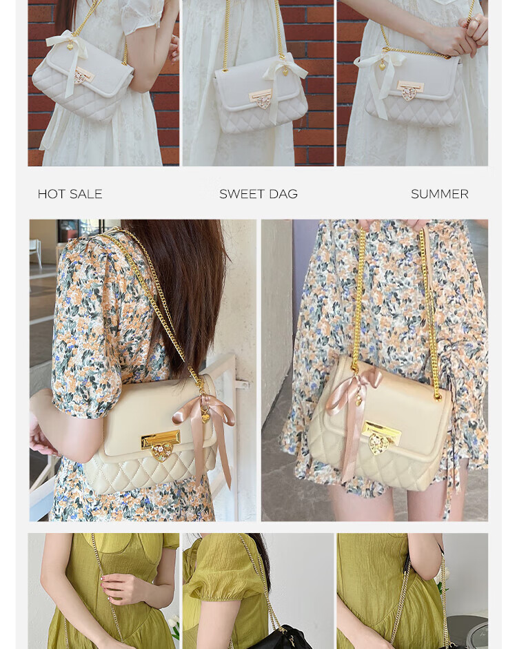JUST STAR [Xu Lu's Choice] Kelly Handbag, Women's Bag 2026 New Style, Light Luxury Crossbody And Handheld Bag, Birthday Gift for Wome 14