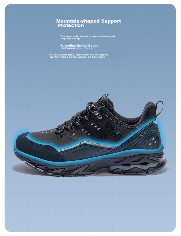 TOREAD Waterproof Hiking Shoes, Autumn/winter Couple Non-Slip Warm Mountaineering Boots, Outdoor Trail Running Shoes TFAACN91965 4
