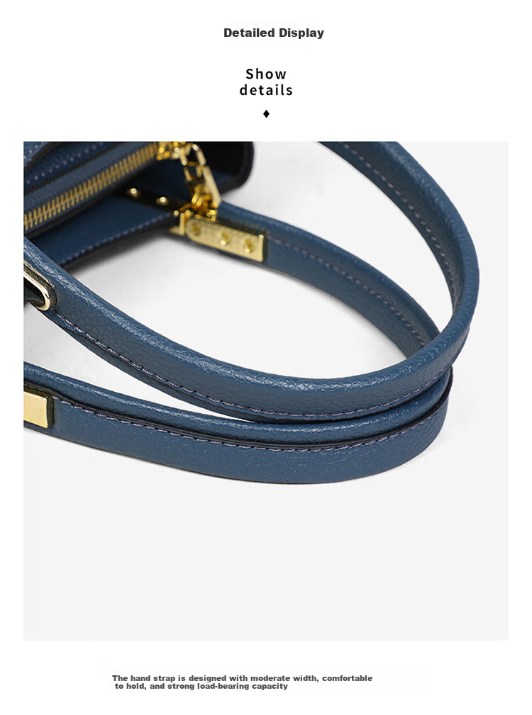 Aiqinghai Top-Grain Leather Handbag for Women, Tote Bag, Shoulder Bag, Crossbody Bag, Brand Birthday Mother's Day Gift, Practical Present for Mom 7