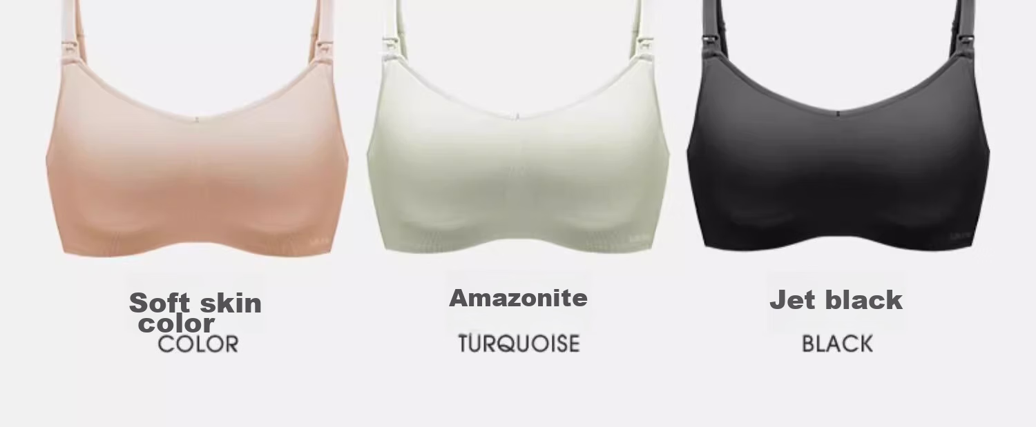 EMXEE, 2-Pack Nursing Bra, Push-Up And Shaping, Wireless, Breastfeeding Bra, Maternity Bra, Size L 20