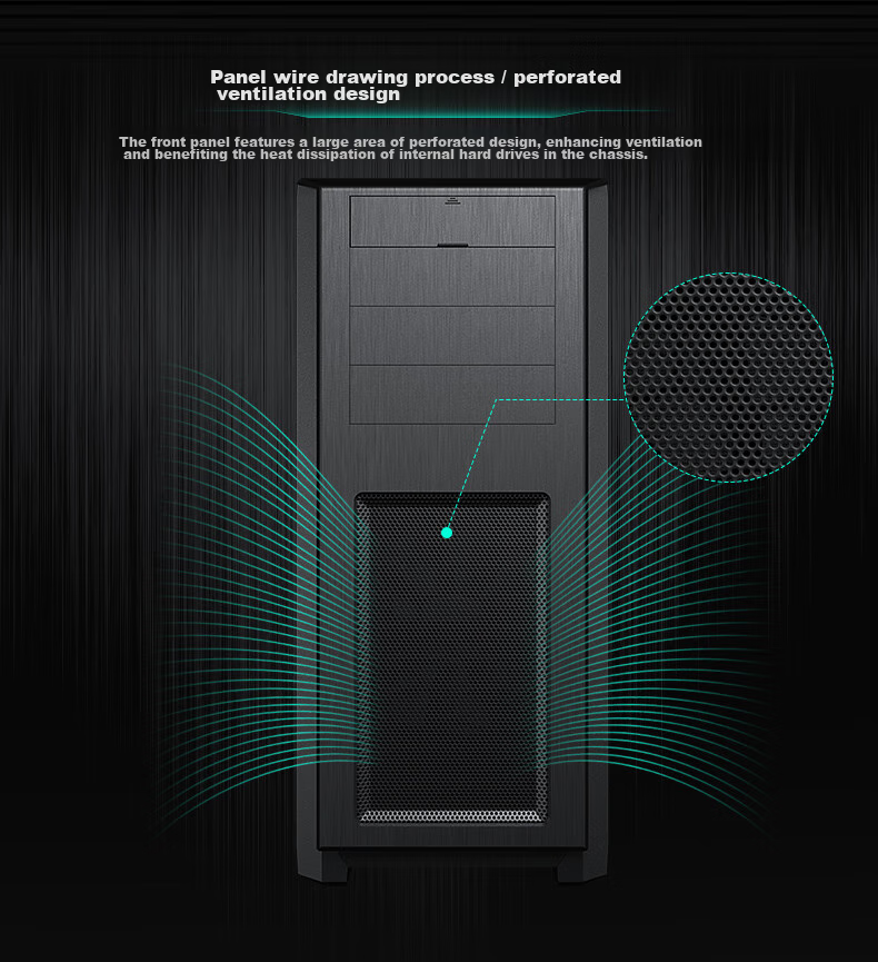 PHANTEKS 614PC Full Tower Desktop Server E-ATX Computer Case (Supporting SSI-EEB Motherboard/5090 Graphics Card/8x PCI Slots/NAS Multi-Hard Drive Bays) 5