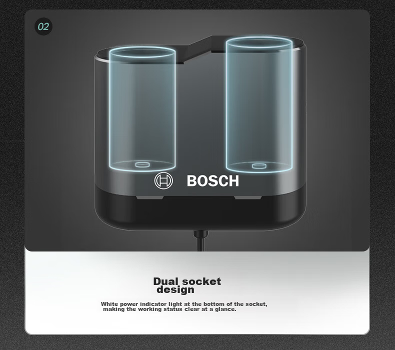 BOSCH PS500 Car Charger Cigarette Lighter Power Supply Dual/Three Multi-Functional USB Fast Charging 12/24V 18