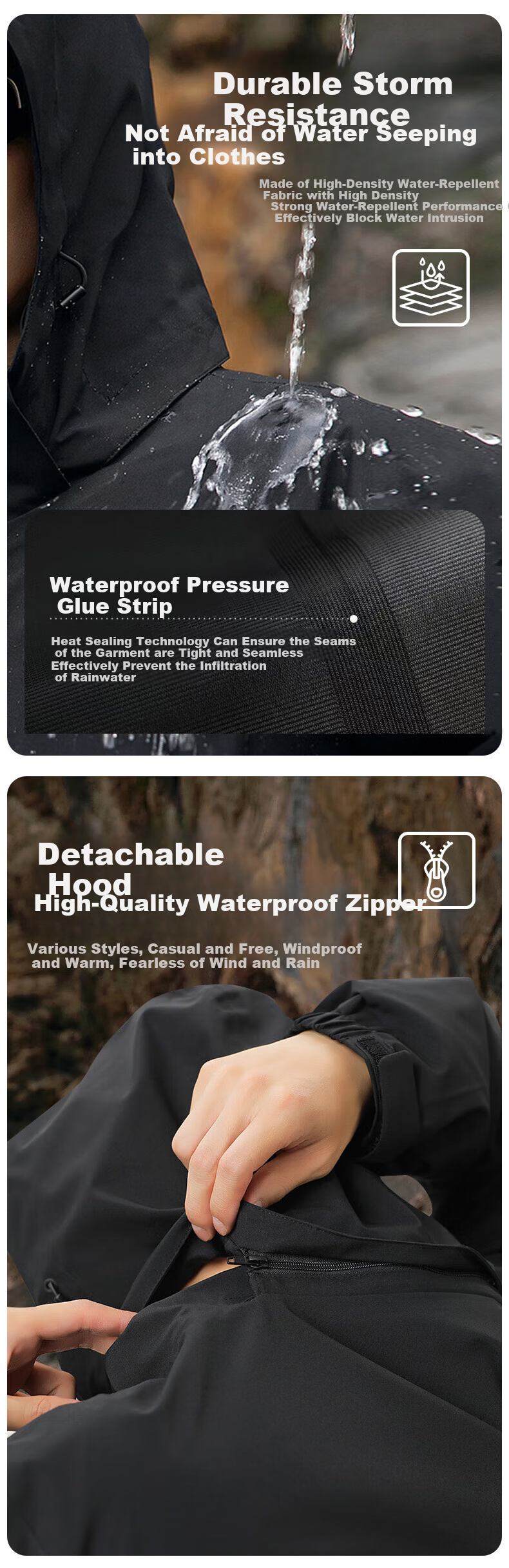 JEEP Outdoor Windproof And Water-Resistant Jacket for Men And Women, Single-Layer Windbreaker, Heliwind Style Mountaineering Coat 3