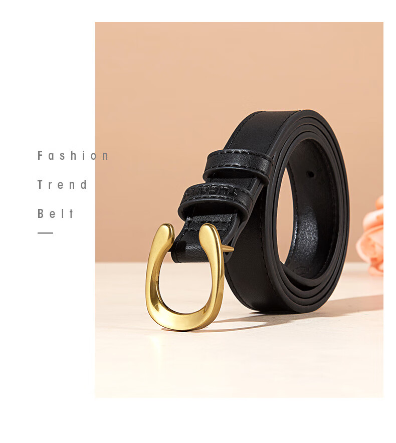 TUCANO Genuine Leather Belt with Pin Buckle for Women, Versatile Waistband, Fashionable Decorative Belt, Practical Birthday And 520 Gift 5