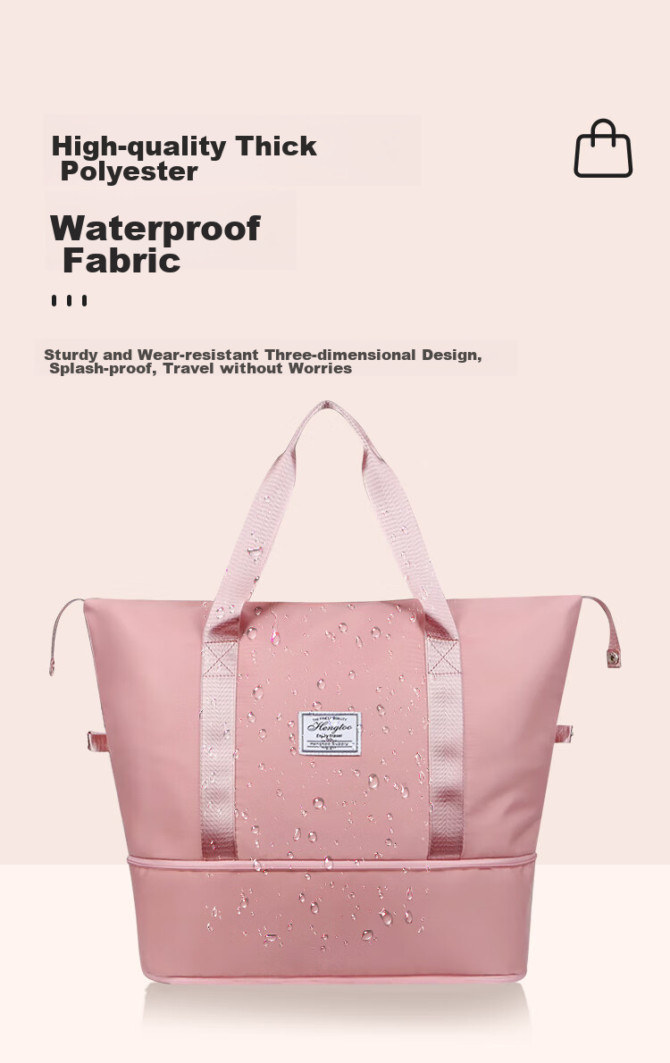 Aibaoshi Maternity Hospital Bag, Large Capacity Luggage for New Mothers, Postpartum Storage Bag, Hospital Admission Handbag, Beige M398 5