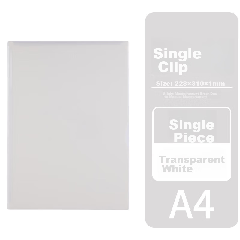 KINGJIM CHEERS Transparent Single-Sheet Clip A4 Prenatal Check-Up Student Exam Paper Storage Contract Insert File Folder Inspection Report Transparent White CH757T3C Digital Full Mesh Low Price 8
