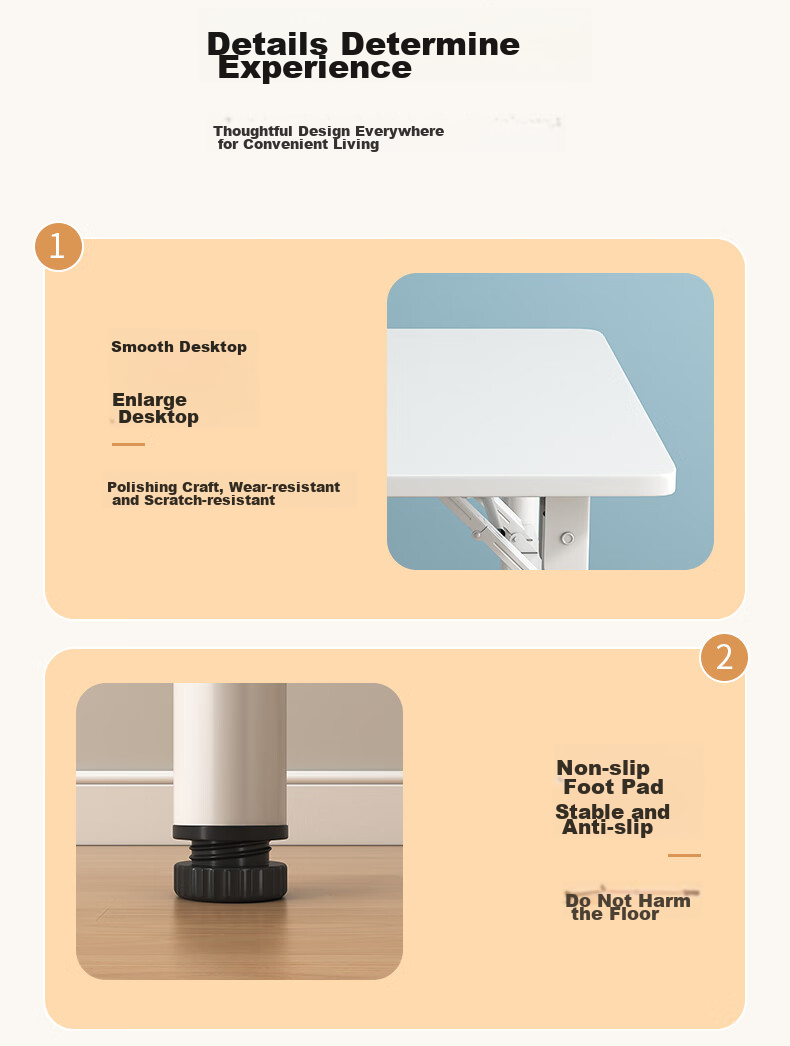 Chibailun Folding Table Computer Desk Home Bedroom Study Writing Desk Simple Bedside Desk Dining Table 100*60 14