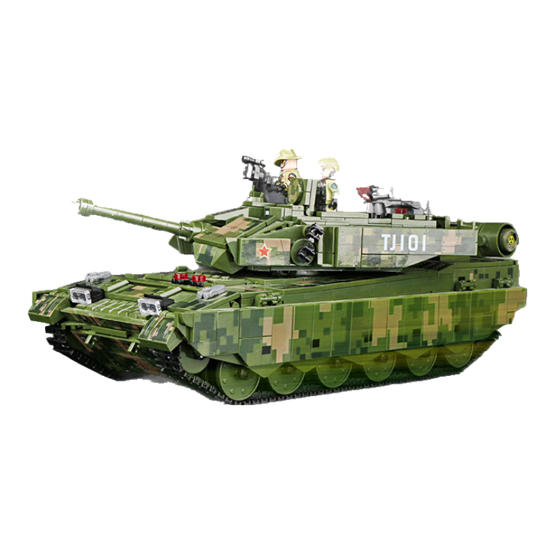 Dayishou Chinese Military Remote Control Tank Compatible with Lego Building Blocks, Toy for Boys Aged 8-12, Birthday Gift