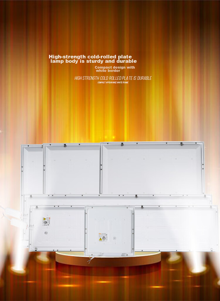 Foshanzhaoming LED Integrated Ceiling Panel Light, Aluminum Buckle Surface Panel Light, 600*600 White Light, for Office And Commercial Use, 60W 7
