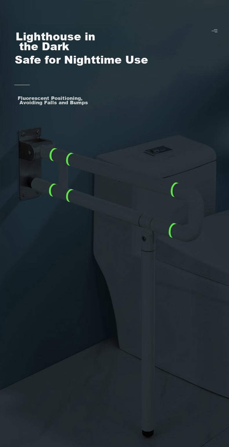Interhasa! Toilet Handrail, Barrier-Free Bathroom Support, Elderly Anti-Fall Toilet Safety Lifting Aid G9005 2