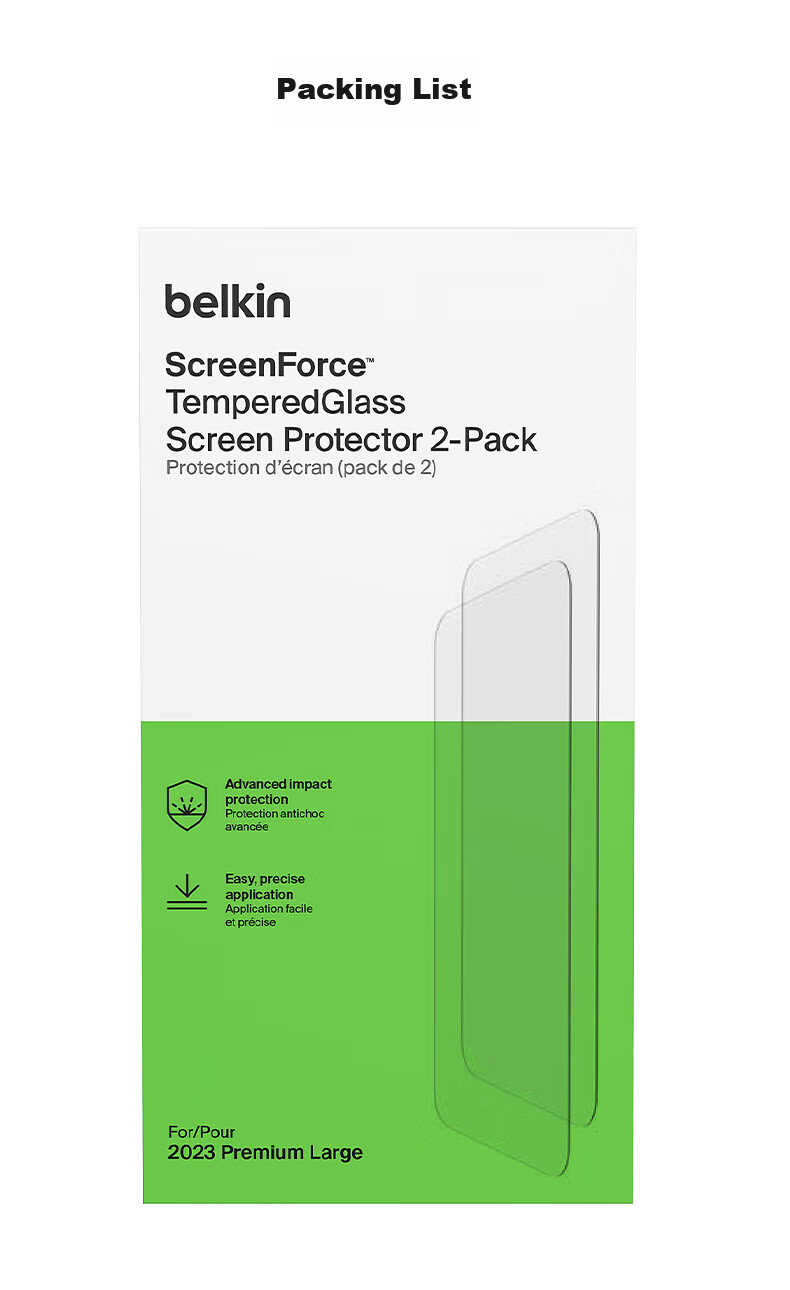 BELKIN IPhone 15 Pro Tempered Glass Screen Protector, Privacy Film for IPhone 15 Pro, Anti-Peeping Film, Antibacterial And Shockproof OVA149 27