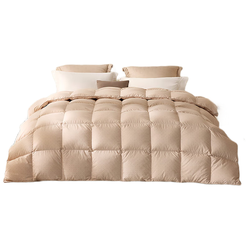 LOVO Luolai Home Textiles Class A European Imported down Comforter Winter Quilt Anti-Mite 1150g Filling 220*240cm Coffee