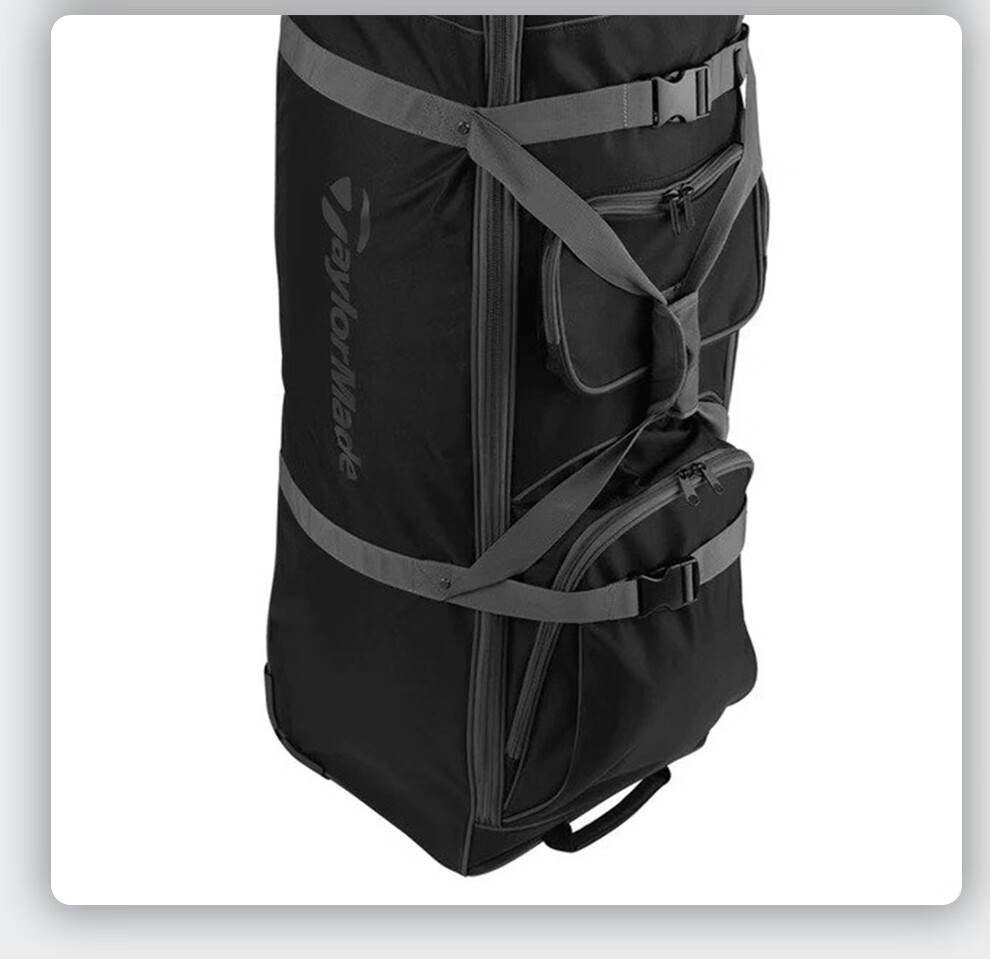 Taylormade Golf Travel Bag, New Model with Wheels, Large Capacity Travel Golf Bag N89462 Airplane Bag 10