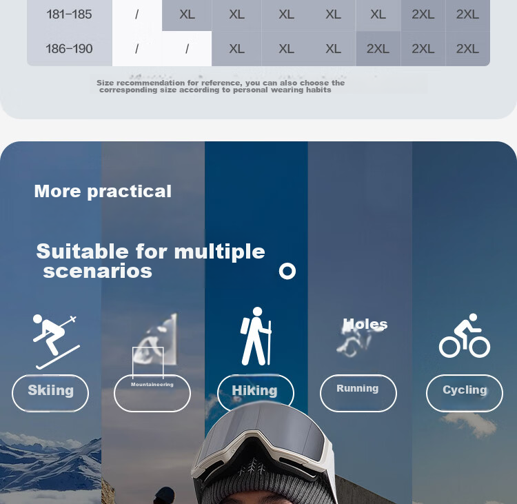 JD Original Yuxue 300 Compression Quick-Dry Thermal Underwear for Men, Warm Base Layer for Skiing, Mountaineering, And Outdoor Sports, Dark Gray M 11