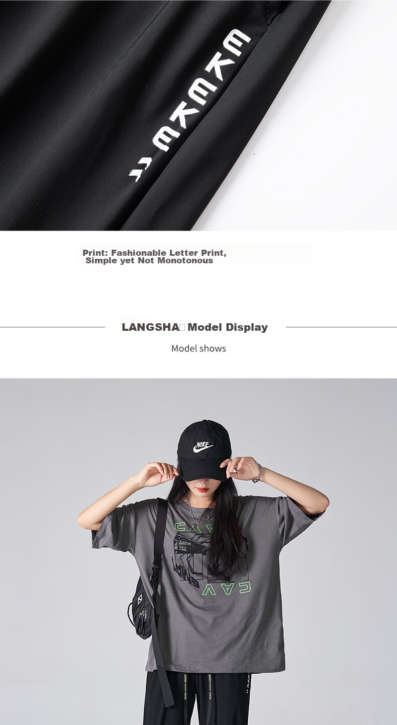 LangSha Ice Silk Sports Pants for Women, Quick-Dry Long Trousers, Summer Thin Mesh Breathable Loose Casual Pants for Couples 12