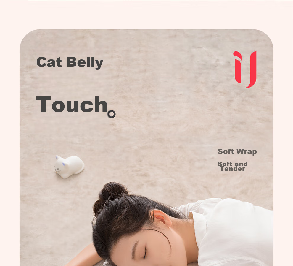 Caihongyoupin Latex Pillow, Imported Natural Latex Cervical Pillow, Class A Fabric Pillowcase + Pillow Core, Cat Belly Style, ZRM-W 3