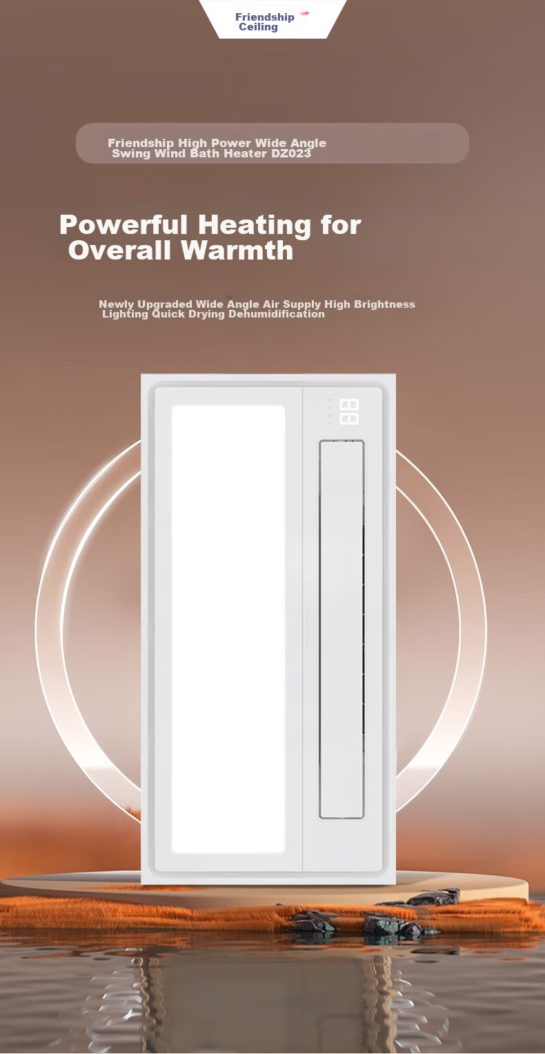 YOUPON Bathroom Heater with Frameless Lighting And Exhaust Fan, Wireless Touch Control Night Light Mode DZ026 1