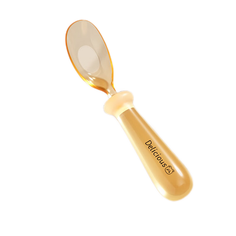 COOKSS Baby Spoon, Yuanbao Spoon, Complementary Food Spoon, PPSU Material, Children's Training Eating Soup Spoon, Tableware, Single Piece