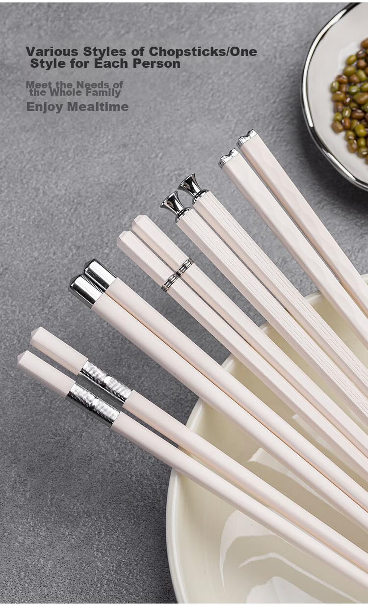 Banwu Life Premium Alloy Chopsticks Non-Slip Heat-Resistant Household Individual Anti-Mold Antibacterial Personal Chopsticks 12