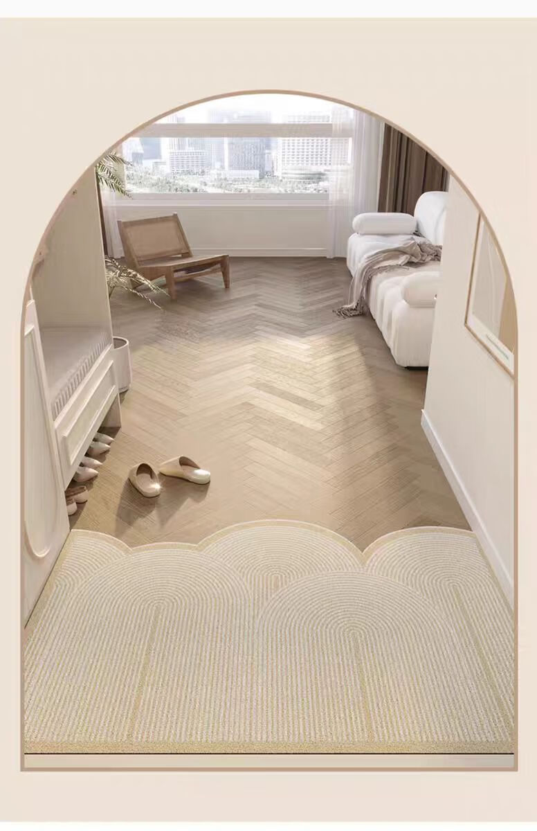 MOON TIME Entrance Mat, Doorway Foot Mat, Indoor Doormat, Loop Pile, Dirt-Resistant, Non-Slip Floor Mat, 60*90cm, Wangyu 3