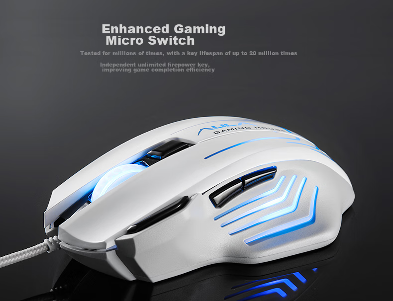 AULA X9Max Lightweight Wireless Mouse PAW3395 2.4G/Bluetooth/Wired Tri-Mode Native Dual 8K Report Rate Office Gaming Esports Mouse Fluid Red 8