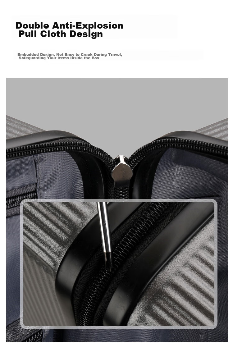 JEVI Large Capacity Suitcase for Men And Women, Student Luggage, Quiet Wheels, Universal Wheels, Zipper Lock, 26 Inches 11