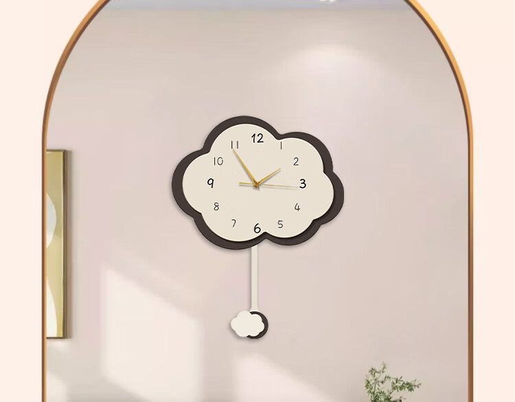 Yihuan Yu No-Drill Creative Wall Clock Living Room Clock Painting 2025 New Internet Celebrity Decorative Home Dining Room Wall Clock Wall Art 5