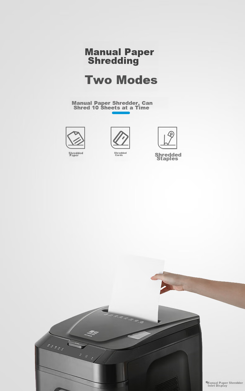AURORA Level 4 Confidential Office Commercial Fully Automatic Paper Shredder (Automatic 120 Sheets, Continuous 60 Minutes, 32.2L Can Shred Cards And CDs) AS120CD 6