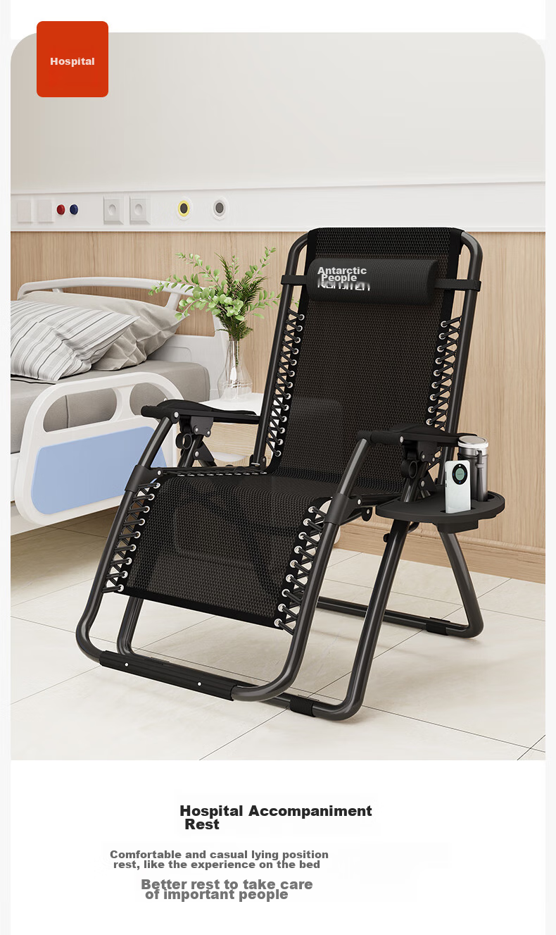 Nanjiren Folding Lounge Chair, Nap Chair, Office Siesta Chair, Backrest Lazy Chair, Leisure Chair, Home Recliner Bed 10