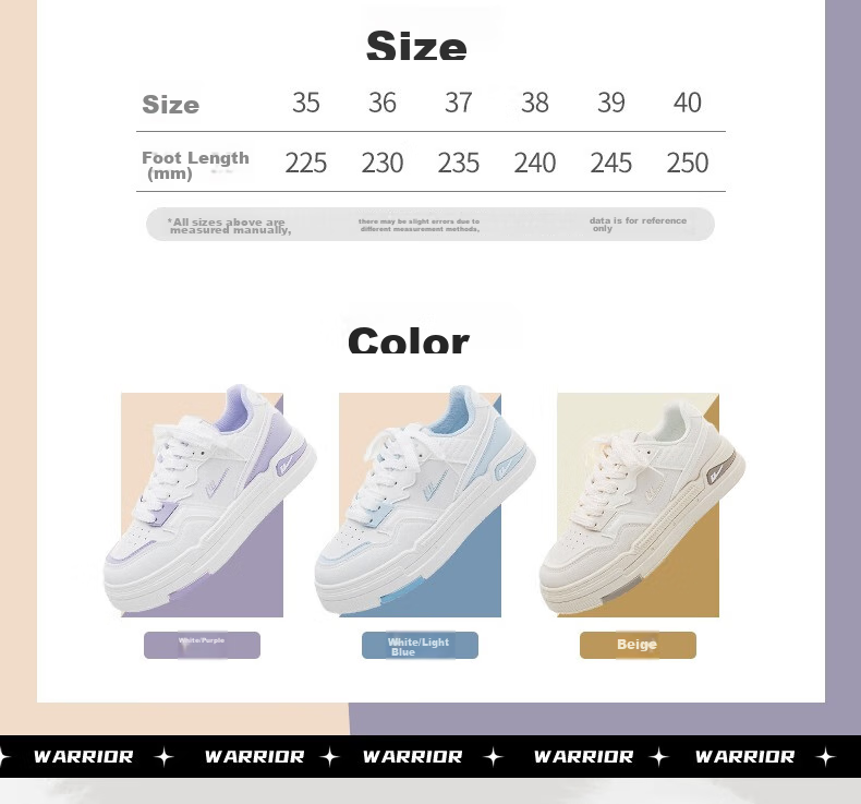 Huili Women's Shoes, White Sneakers, Trendy And Versatile Casual Shoes, Stylish Footwear for Women, 2662L, White/light Blue, Size 40 5