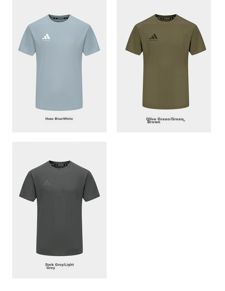 Adidas Men's Short-Sleeve T-Shirt, Summer Sports, Skin-Friendly, Breathable, Lightweight, Quick-Drying, Round Neck [Quick-Dry Version], Dark Gray, Size M 8