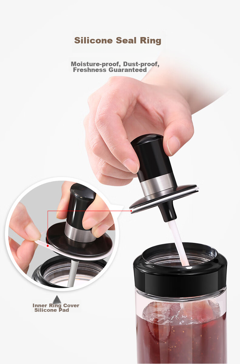 Xingfang Glass Salt Shaker Barbecue Seasoning Bottles with Spoon Lid, Sealed Storage Salt Containers for Home Use, Set of 6 5