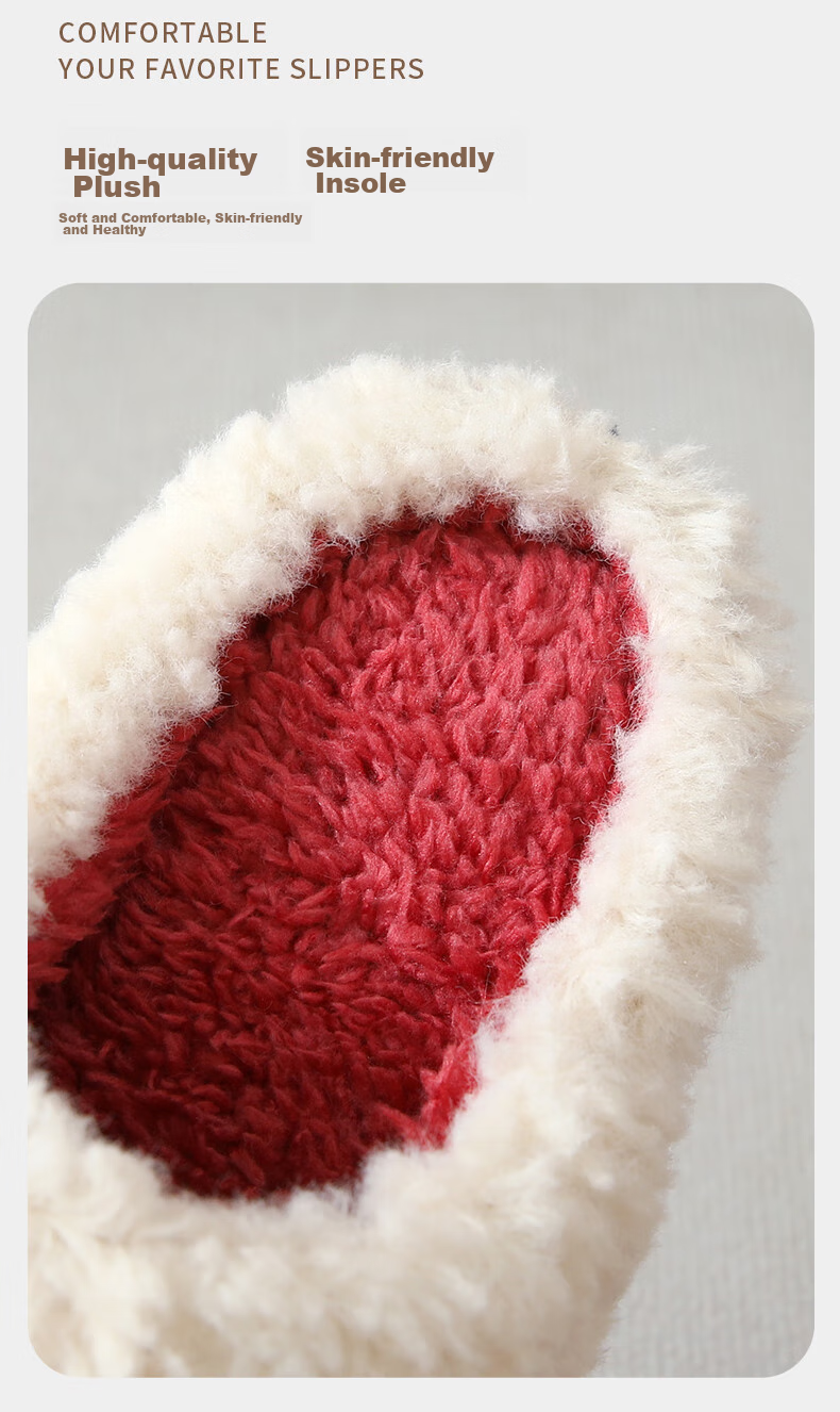 Taxiang Autumn And Winter Indoor/outdoor Couple Thick-Soled Heightening Non-Slip Padded Warm Slippers for Men TP231 6
