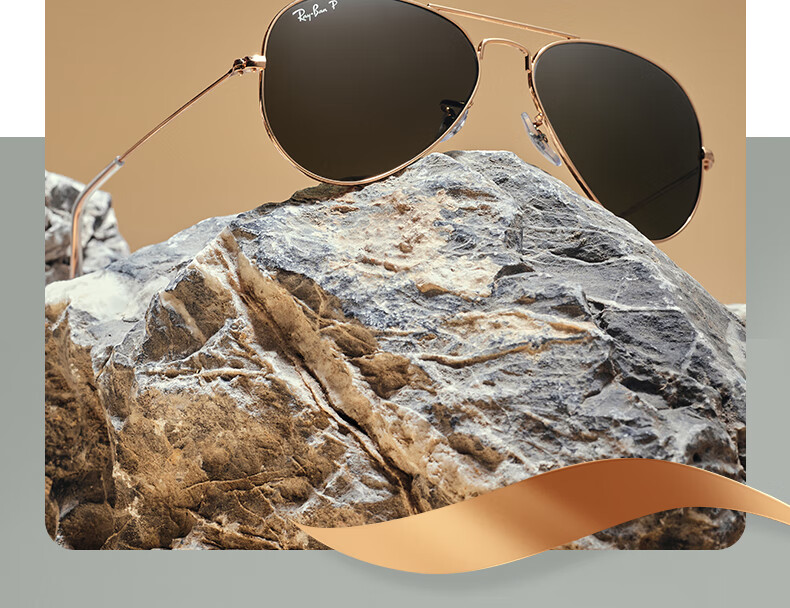 RayBan Classic Aviator Series Sunglasses for Men And Women, Driving UV Protection Sunglasses, Outdoor Glasses, 0RB3025 Gift 1