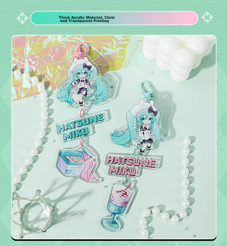 GuangBo Future Acrylic Journal Clip Stationery, Small Clip for Receipts And Bookmarks, Snack Clip, Anime Style, Blue CY999215-B 6