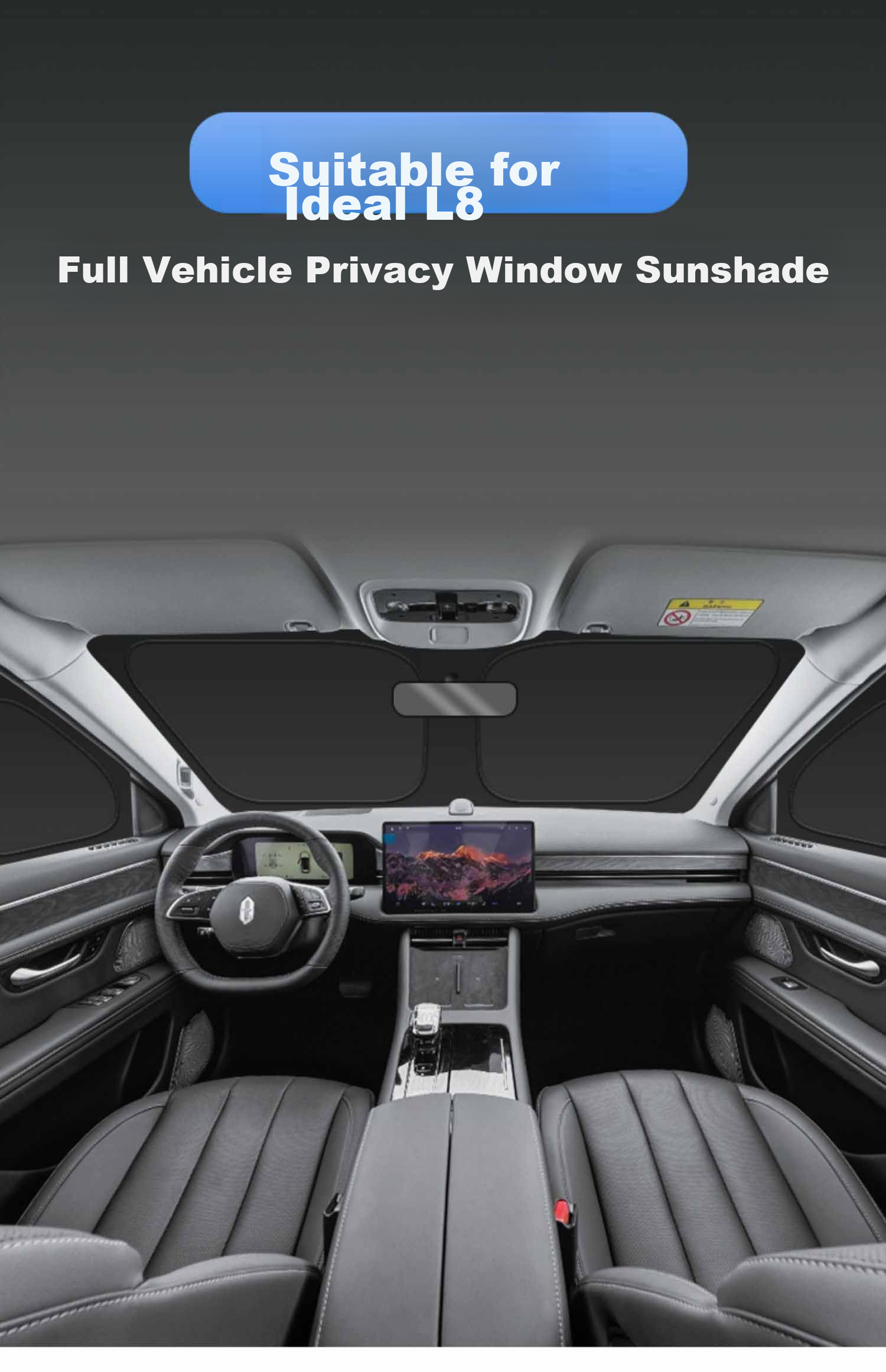 Boergai Dedicated L8 Car Sunshade, In-Car Privacy Curtain, Window Sunshade, Car Sun Protection And Heat Insulation Modification Accessories 2