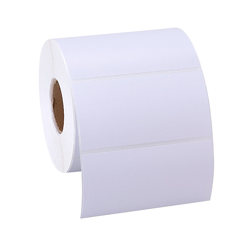 Laiterly 【Customizable】100*50*1000 Sheets*1 Roll Coated Paper Label Thermal Transfer Ribbon Printer Barcode Paper High Adhesive Eco-friendly Coated Paper Self-adhesive Labels