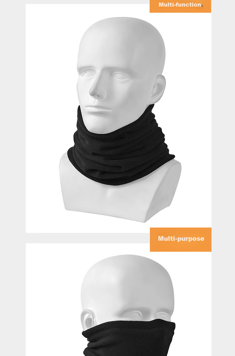 FOREVER Neck Gaiter for Men And Women, Winter Outdoor Warmth, Autumn And Winter Thickened Fleece Pullover Neck Warmer, Black 9
