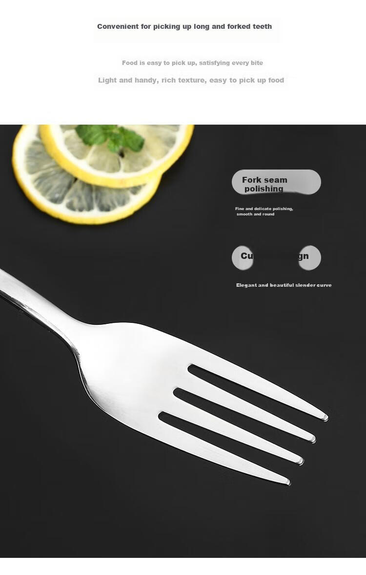 MAXCOOK 316L Stainless Steel Cutlery Set: Forks, Spoons, And Knives for Western Dining, 3-Piece Set MCGC9465 10