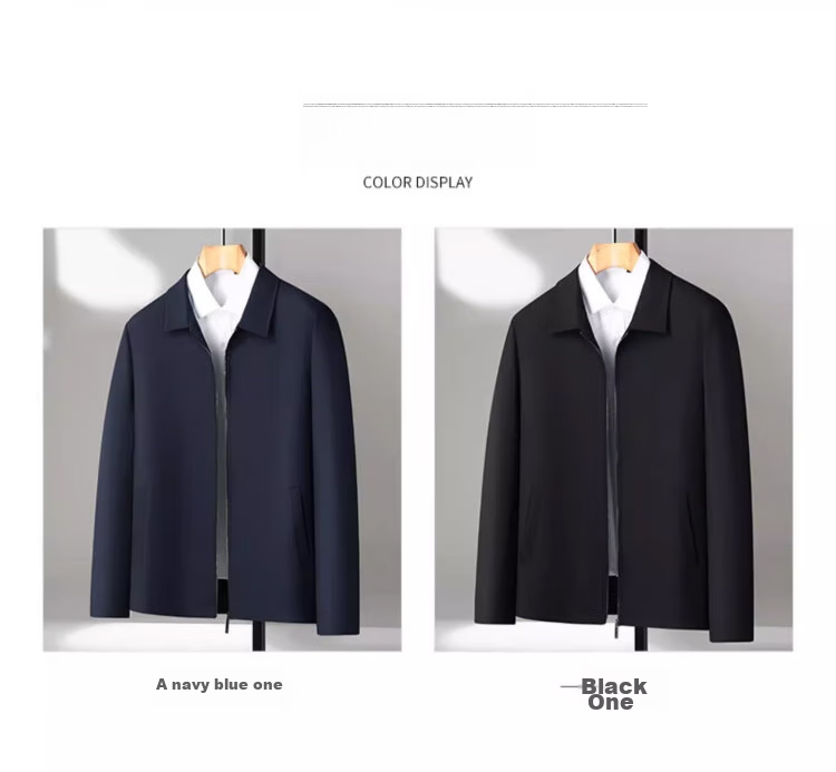 Yalu Administrative Jacket for Men, Spring 2026 Business Casual Dad's Outerwear, Middle-Aged And Elderly Menswear Coat, Cadre Clothing 5