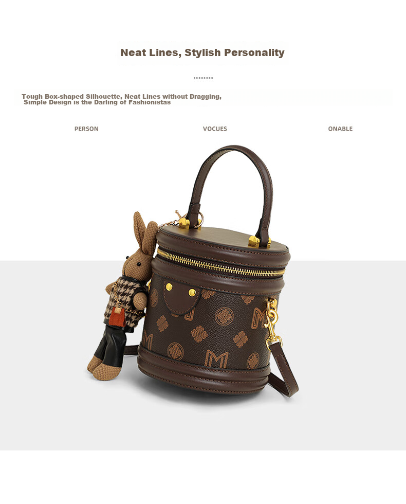 Aiqinghai Handbag, Women's Bag, Bucket Bag, Cylinder Bag, Crossbody Bag, Brand Shoulder Bag, Birthday And Mother's Day Gift, Practical Present for Mom 14
