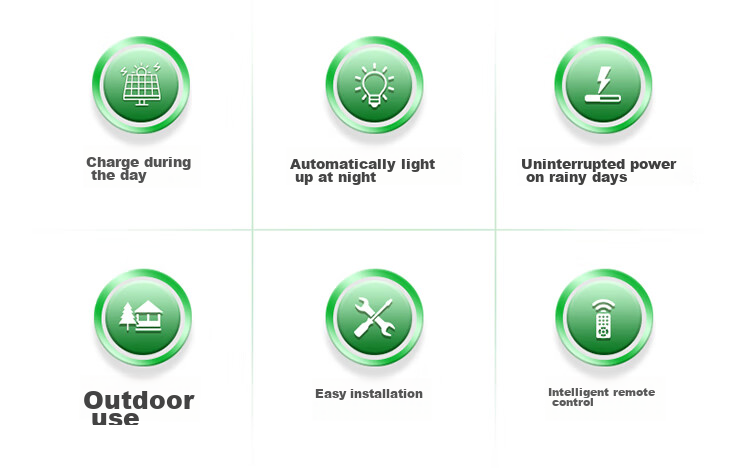 Intelamp Solar Garden Lighting, Motion Sensor Light, Outdoor Yard Entrance Road Light, Automatic Illumination at Night, Light Control, Remote Control 2