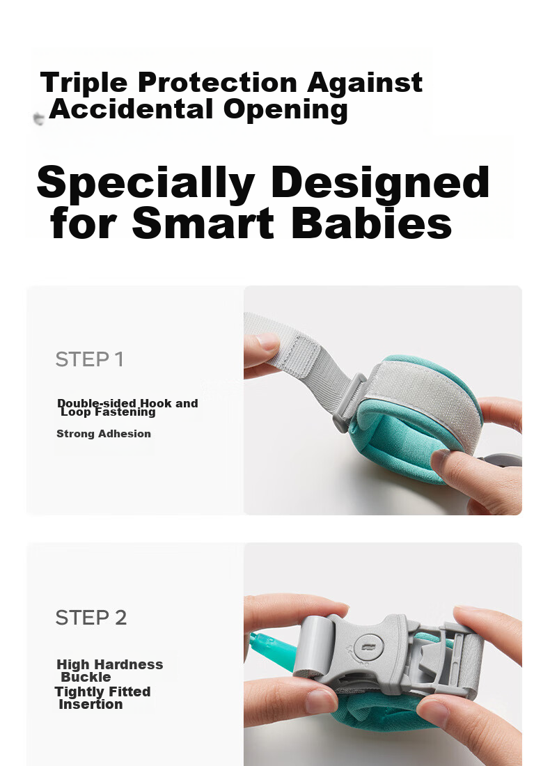 Babycare Anti-Lost Wristband, Anti-Loss Cord, Leash Rope, Twin Babies, 2m, Per Gree 3