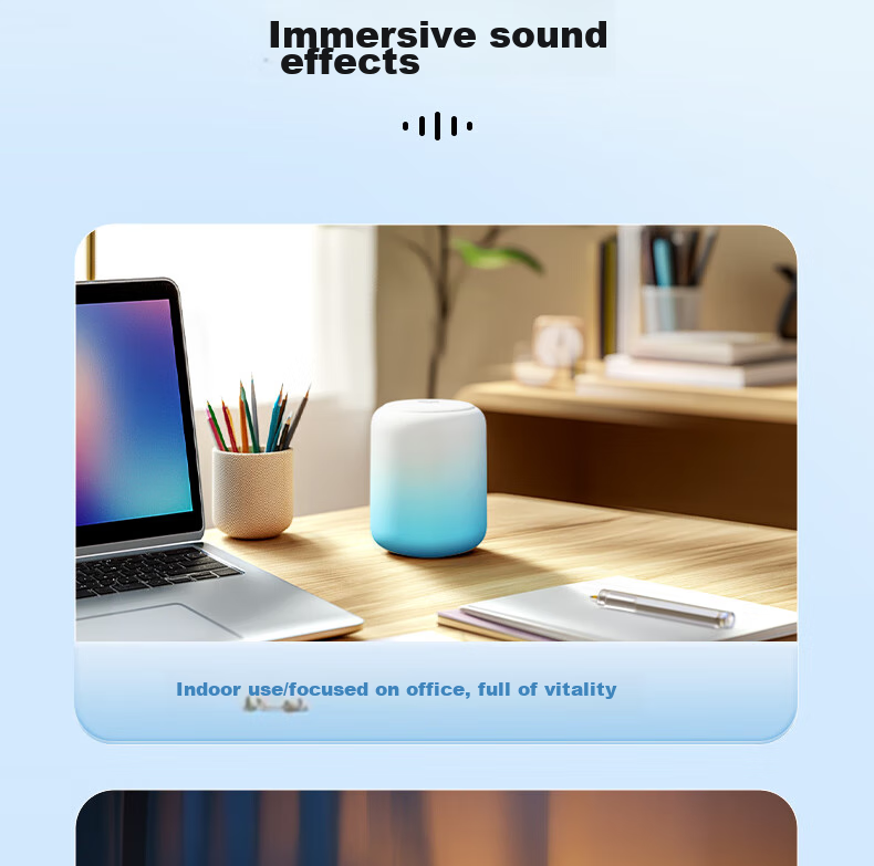HP S07 Plus Bluetooth Speaker, Desktop Laptop Mobile Phone Subwoofer, Portable Outdoor Mini Desktop Wireless Speaker, Rouge Pink 28