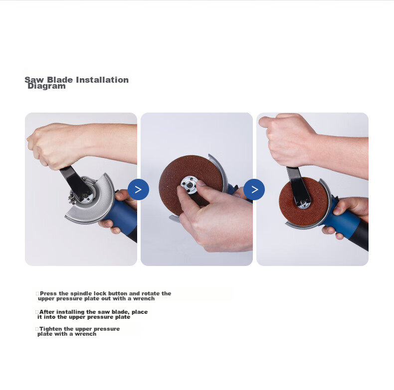 Dongcheng Angle Grinder WSM710-100, Hand Grinder, Polisher, Sander, Cutting Machine, Power Tool 14