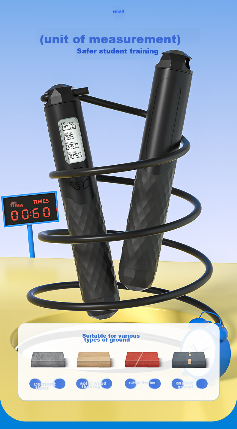Oufanda Jump Rope for Middle School Entrance Exam, Primary School Students, Children's Physical Education Competition, Speed Racing Professional Jump Rope 18