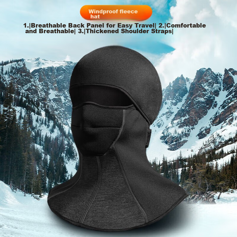 Move Iron Autumn And Winter Fleece Warm Head Cover for Electric Scooters, Motorcycles, Bicycles, Outdoor Cycling Windproof And Warm Riding Cap