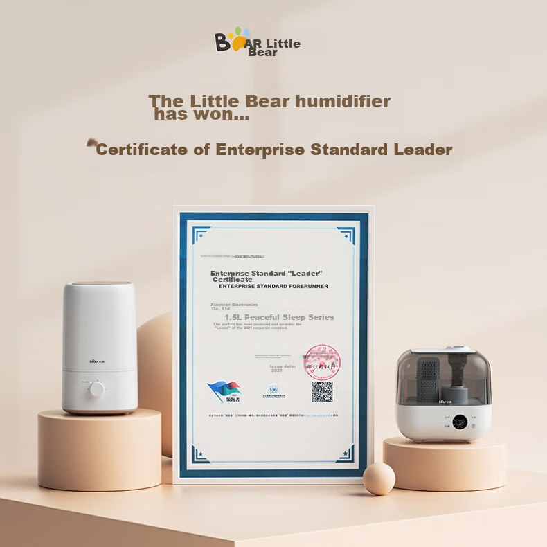 Bear [High-Temperature Sterilization] Humidifier, Home Bedroom Maternal And Infant Large Mist Air Humidifying Purifier, Office Desk Small Humidifier Aromatherapy Box JSQ-F50A1 1
