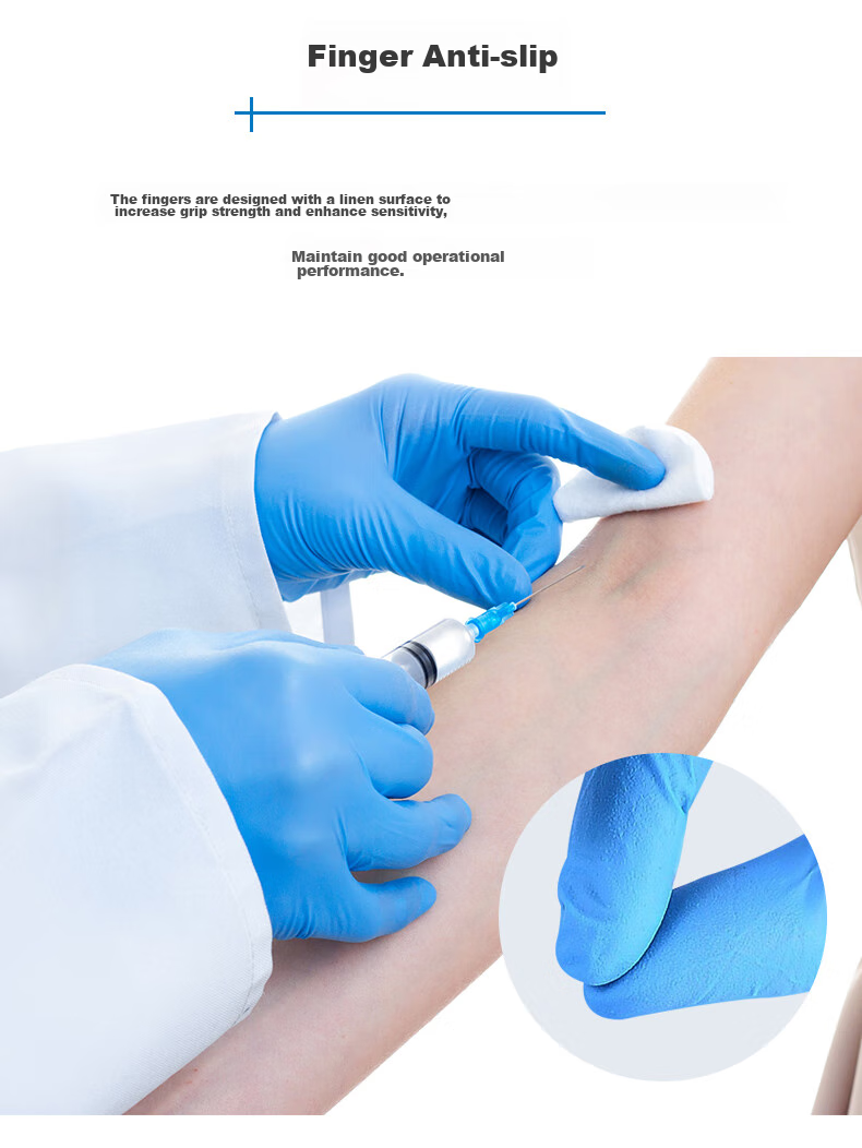 INTCO Disposable Nitrile Gloves, Food-Grade, for Household And Kitchen Use, Dishwashing Gloves, 100 Pieces/box, Size L 4